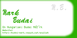 mark budai business card